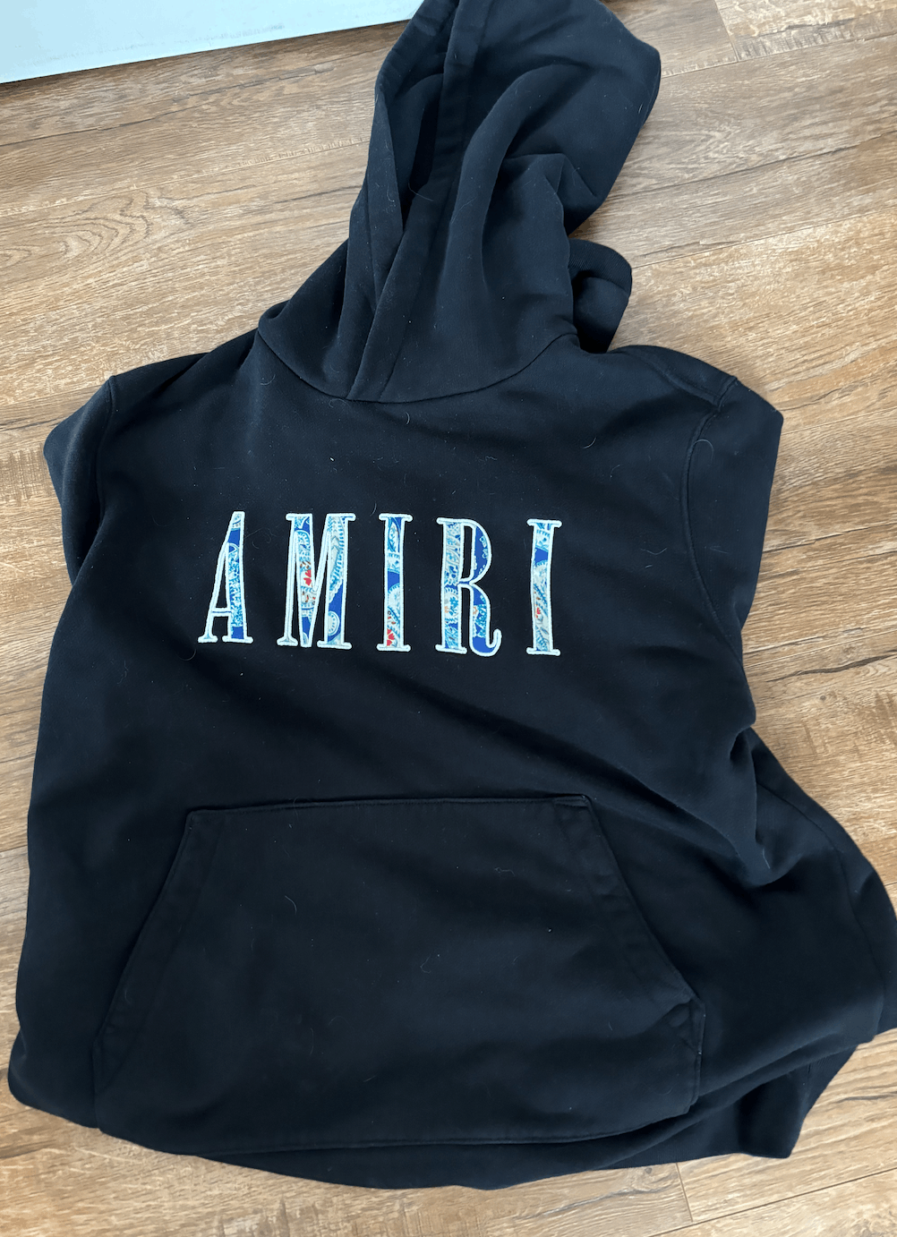 Amiri Amiri PAISLEY CORE LOGO HOODIE - Black | Grailed