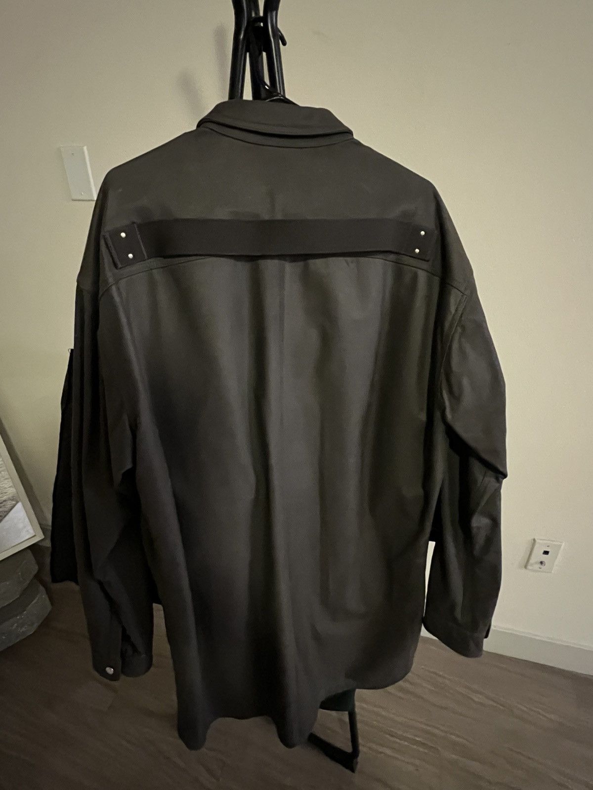 Rick Owens Rick Owens Oversized leather outershirt jacket dark dust Size US M / EU 48-50 / 2 - 2 Thumbnail