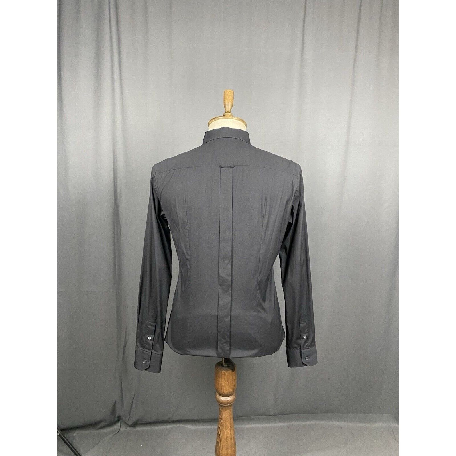 Dolce & Gabbana Dolce&Gabbana Brad Line Men's Black Longsleeve Dress Shirt Size US M / EU 48-50 / 2 - 7 Thumbnail