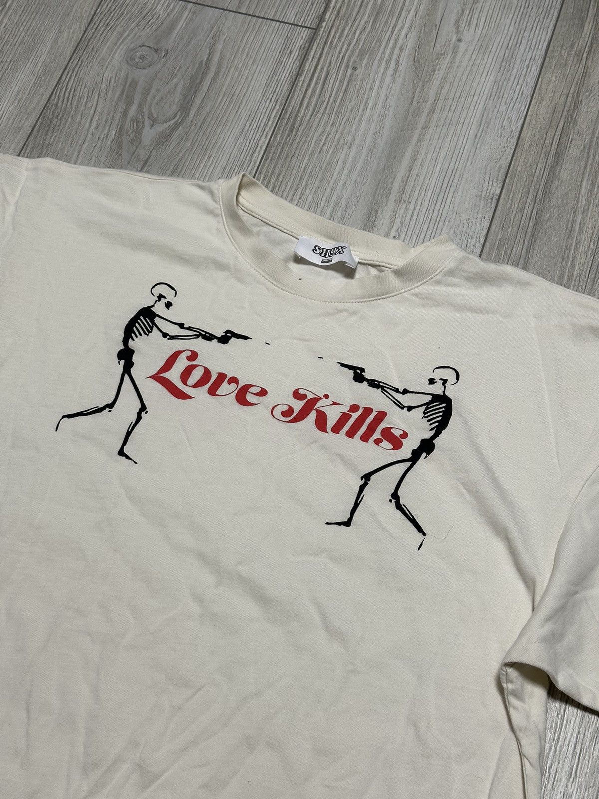 Vintage Love Kills Skeleton Gun T-shirt Size US M / EU 48-50 / 2 - 2 Thumbnail