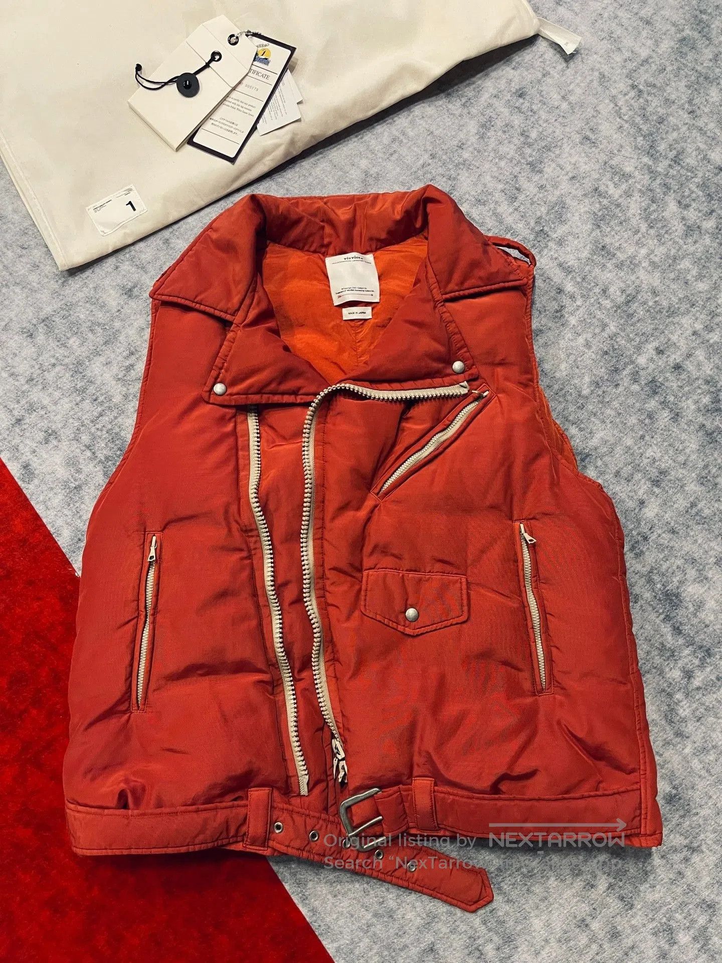 Visvim visvim strabler down vest in vibrant red. Size US M / EU 48-50 / 2 - 1 Thumbnail