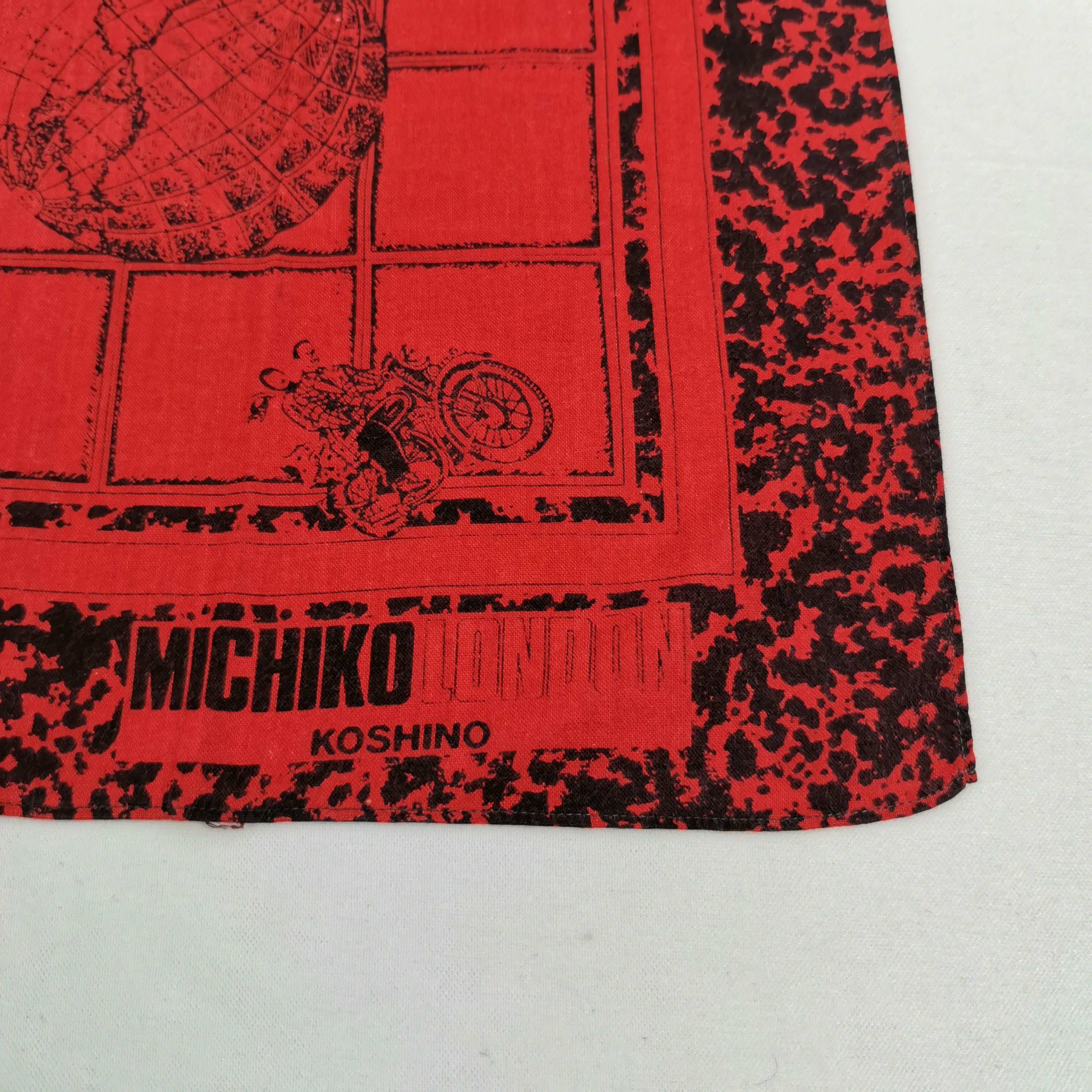Japanese Brand Vintage Michiko London Handkerchief Neckerchief Bandana Size ONE SIZE - 3 Thumbnail