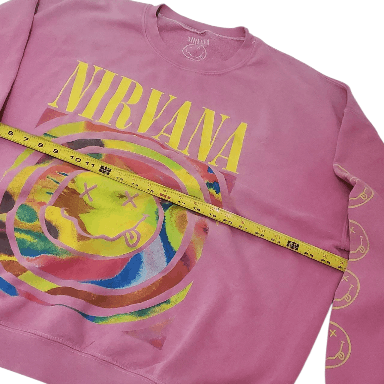 Band Tees Nirvana Smiley Face Tiedye Sweatshirt Size US M / EU 48-50 / 2 - 6 Thumbnail
