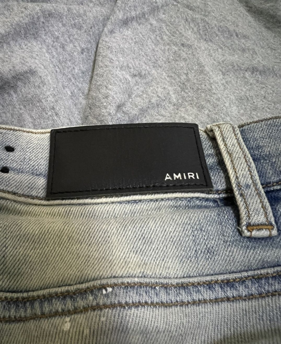 Amiri Amiri 17ss Medallion patch blue jeans-2506 Size US 30 / EU 46 - 3 Thumbnail