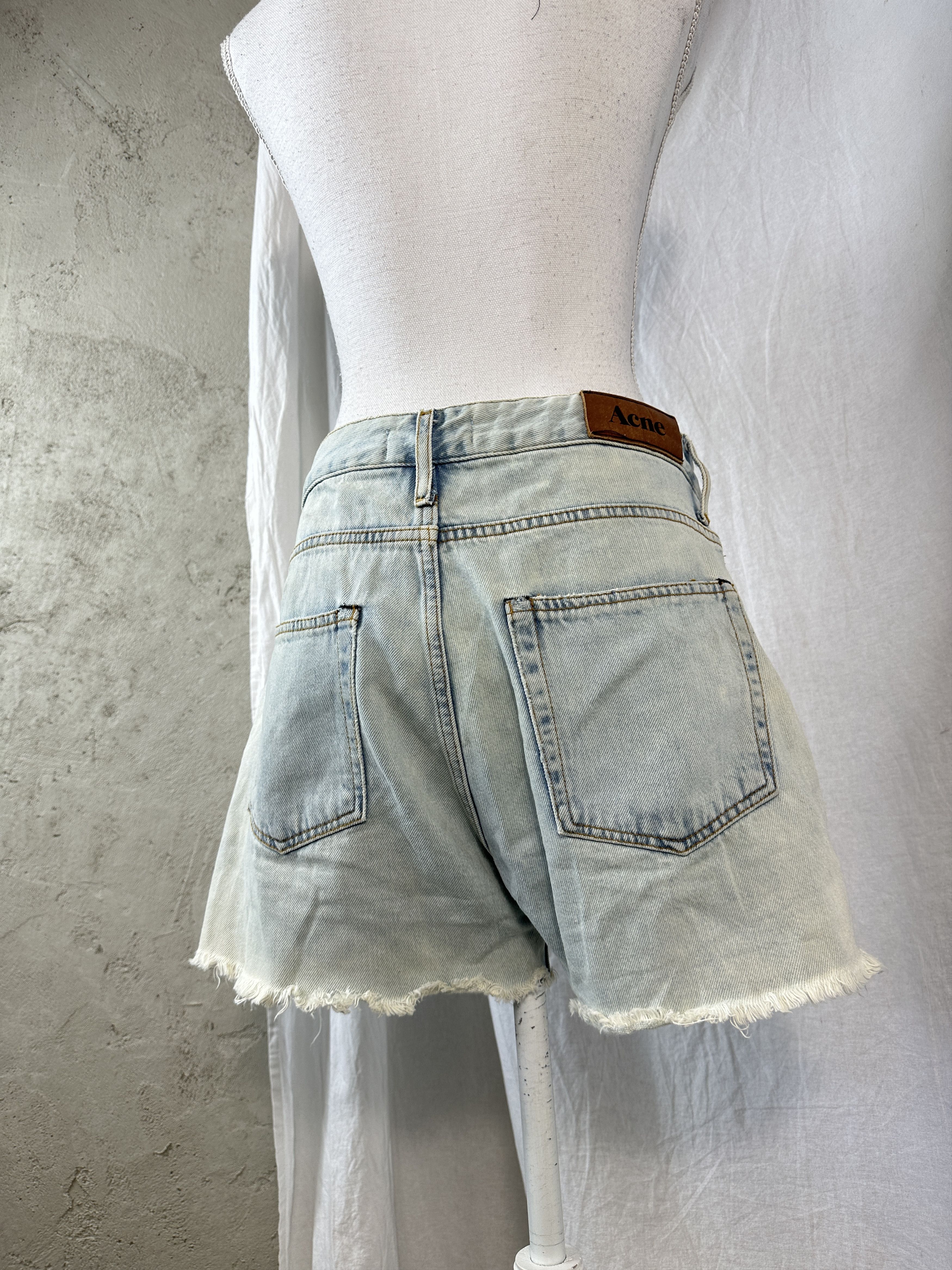 Acne Studios × Vintage Acne Women's Jeans Shorts Size 26" / US 2 / IT 38 - 7 Thumbnail