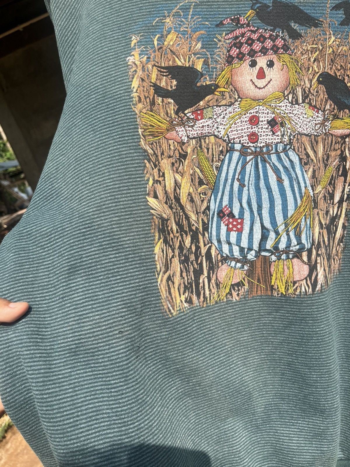 Vintage Thrashed faded Farm Scarecrow Graphic Distressed Size US XL / EU 56 / 4 - 2 Thumbnail