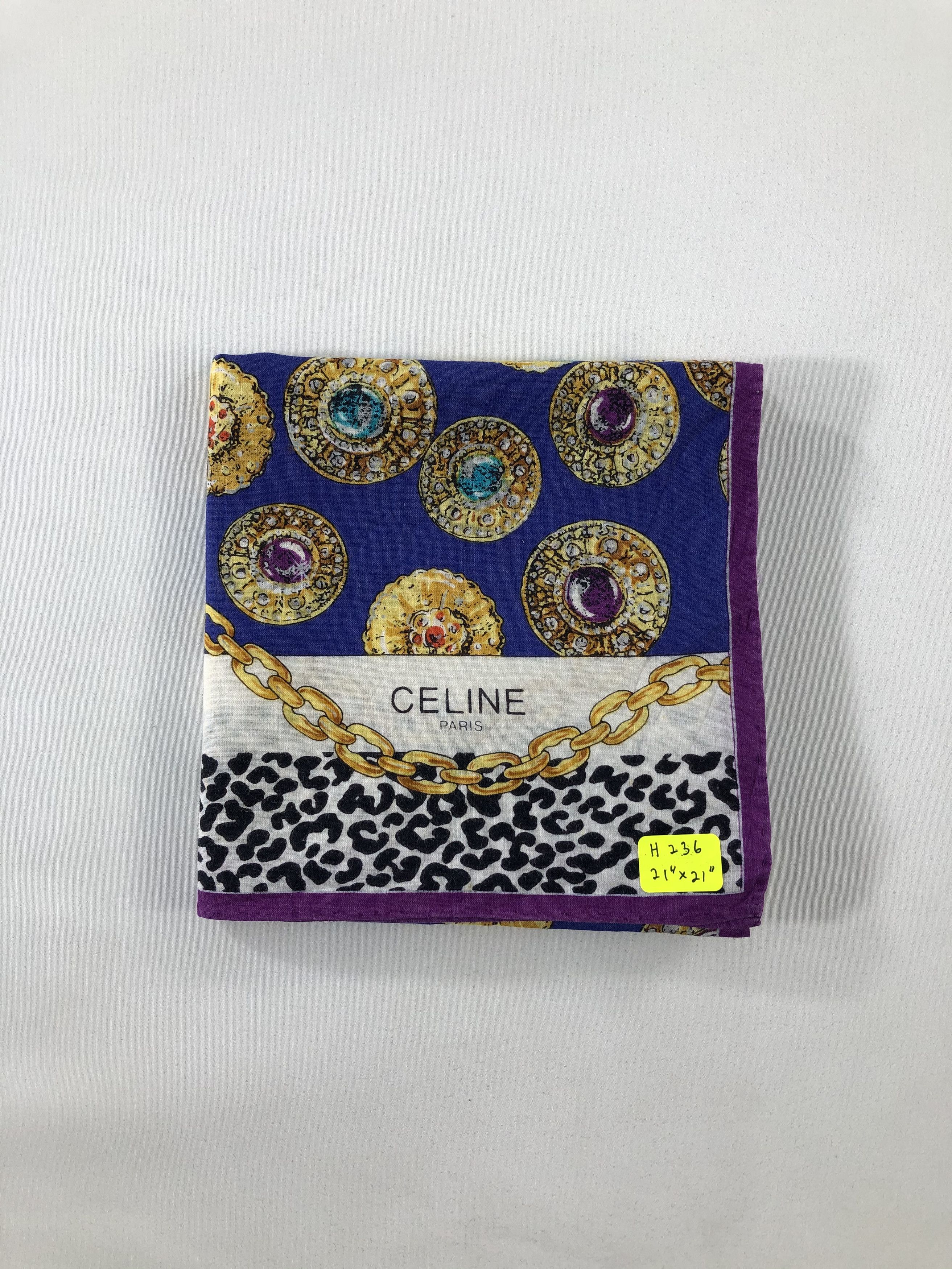 Celine Celine Handkerchief / Bandana / Neckerchief / Babushka Size ONE SIZE - 4 Thumbnail