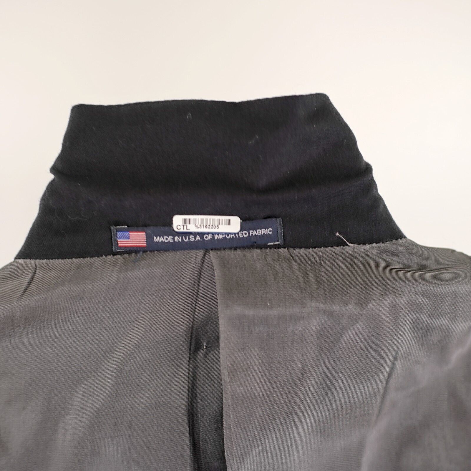 Hart Schaffner Marx Hart Schaffner Marx Wool Black 2 Button Blazer / Suit Jacket Size 44L - 13 Thumbnail