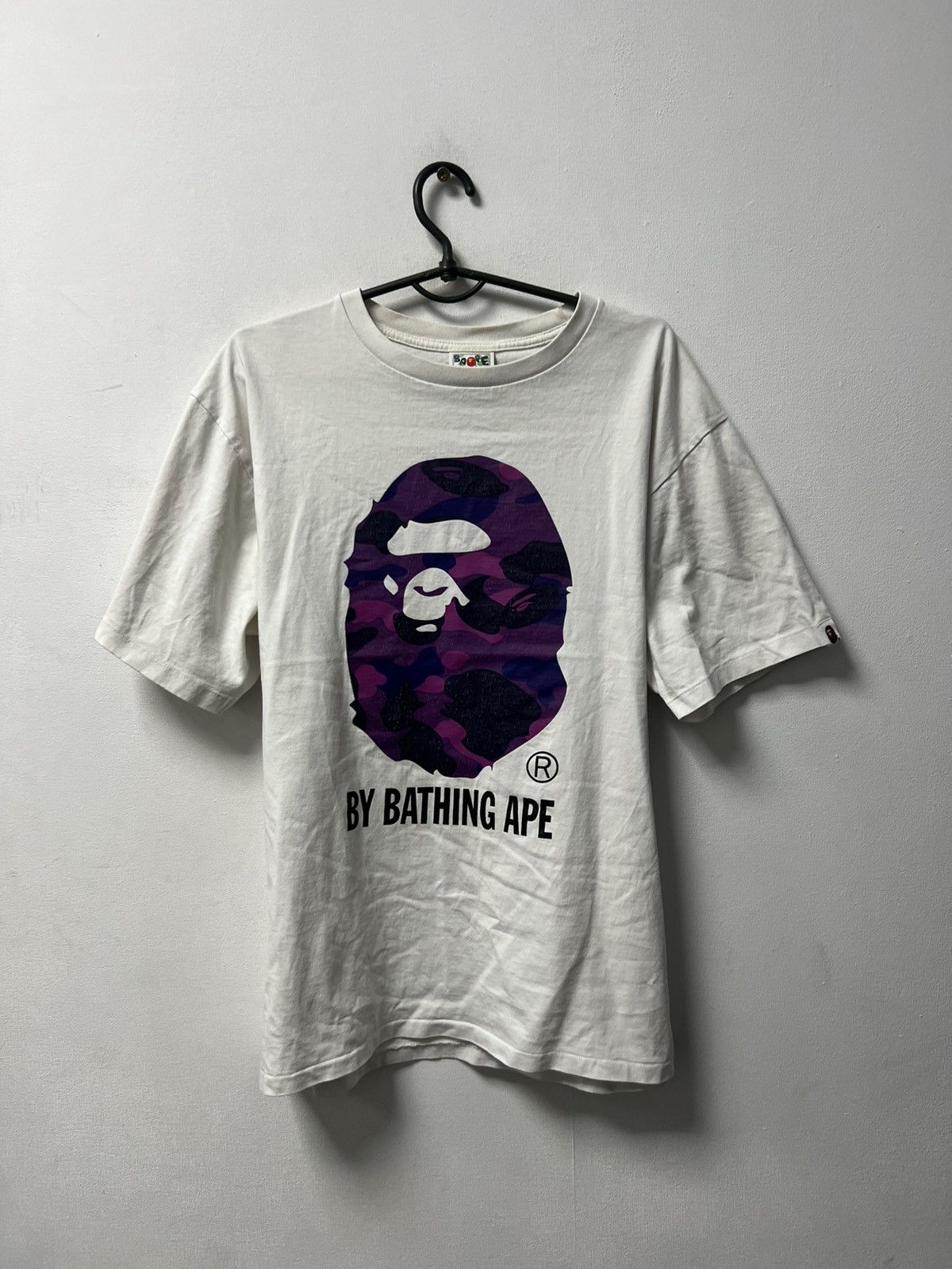 Bape Bape T-Shirt Purple Big Logo Size XL Size US XL / EU 56 / 4 - 1 Thumbnail