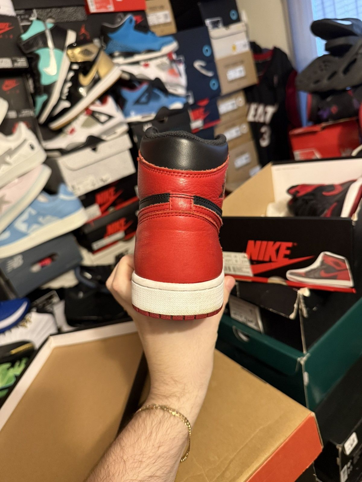 Jordan Brand Jordan retro 1 high banned sz 9 Size US 9 / EU 42 - 4 Thumbnail