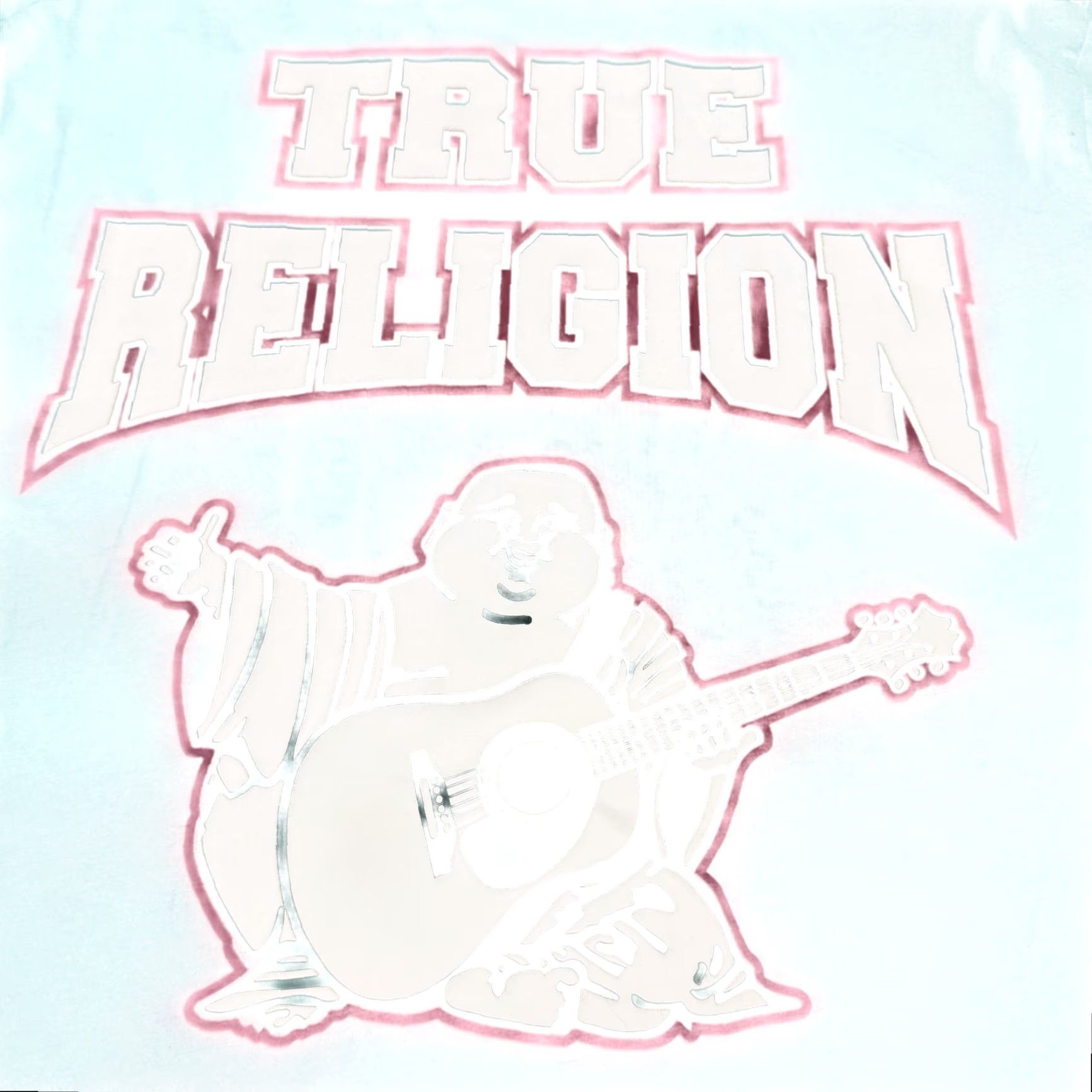 True Religion True Religion Shirt Mens Large Green Buddha Guitar Graphic Double Sided Tee Size US L / EU 52-54 / 3 - 2 Thumbnail
