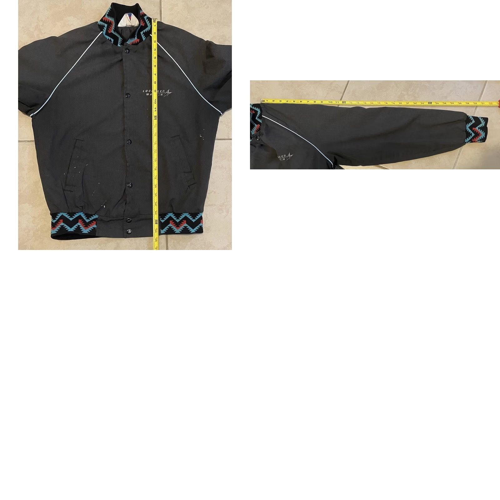 Vintage VINTAGE 80s Lockheed Martin Aerospace Distress Jacket M Army Air Force Space Grunge Size US M / EU 48-50 / 2 - 10 Thumbnail