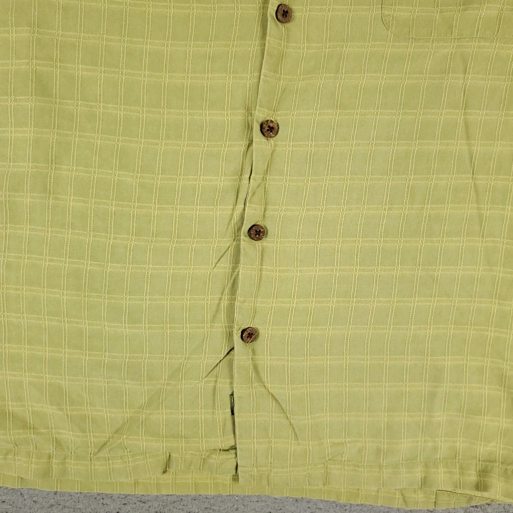 Tommy Bahama Tommy Bahama Shirt Mens 2XL Green Plaid Silk Button-Up Short Sleeve Hawaiian Aloha Beach Casual Formal Vintage No (Wait—need ensure no extra words) Size US XXL / EU 58 / 5 - 3 Thumbnail
