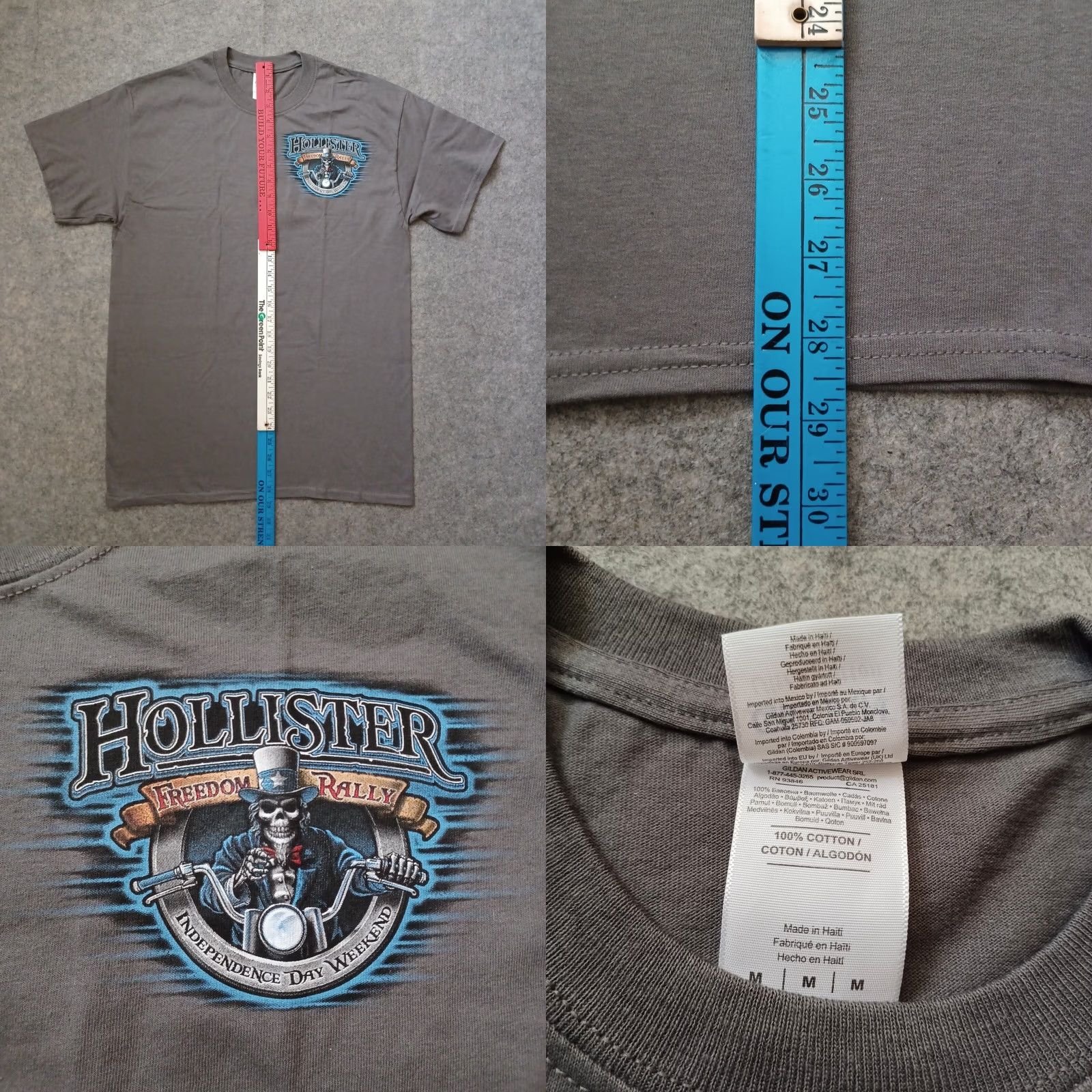 Fruit Of The Loom Hollister Independence Rally Shirt Mens M Gray Bike Engine Logo 2015 Deadstock Shirt Mens M Gray Bike Engine Logo 2015 Deadstock Size US M / EU 48-50 / 2 - 8 Thumbnail