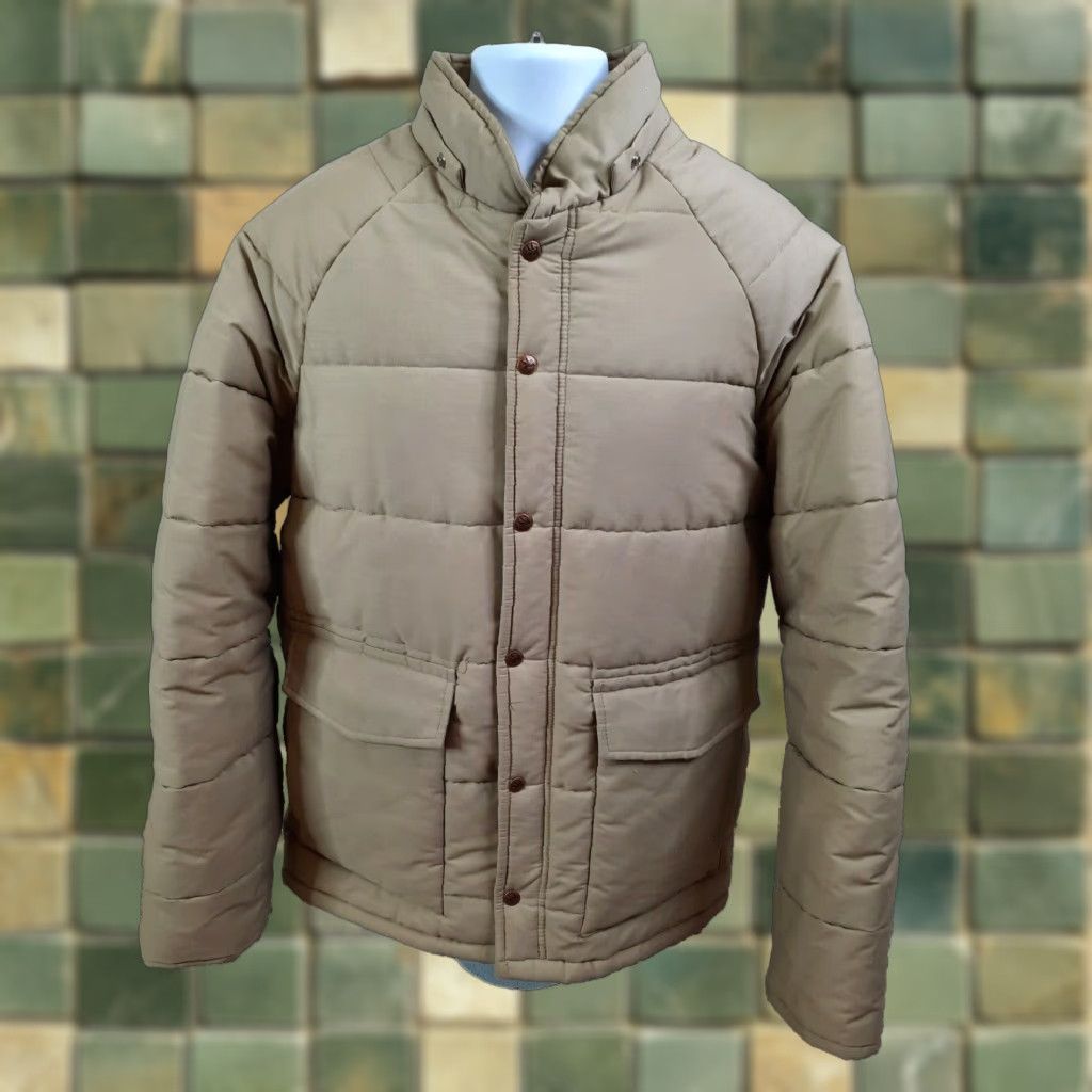Vintage VINTAGE Golden Fleece Beige Western Quilted Puffer Full Zip Coat Jacket Men's XL Size US M / EU 48-50 / 2 - 1 Thumbnail