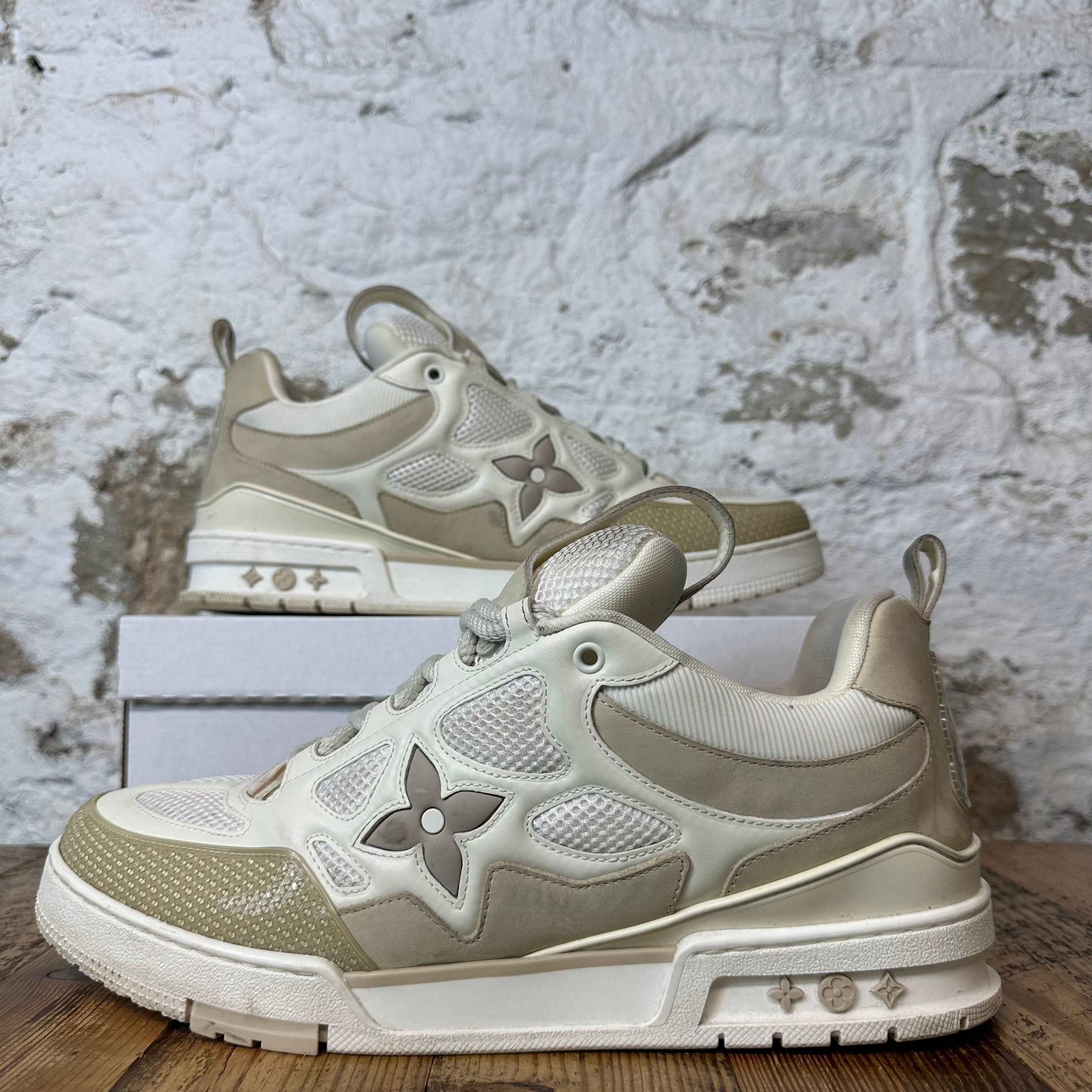 Louis Vuitton Louis Vuitton Cream White Skate Sneaker Sz 13.5 (12LV) Size US 13 / EU 46 - 1 Thumbnail