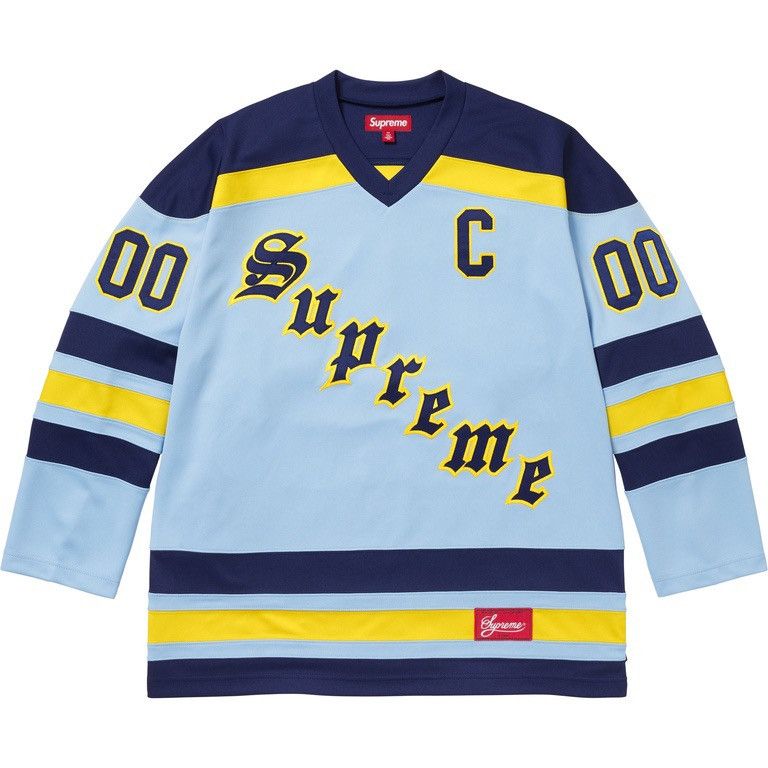 Supreme Supreme Hockey Jersey Blue Desert Camo FW14 | Grailed