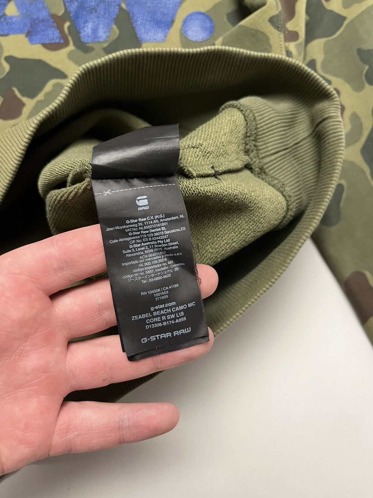 G-Star G-Star RAW camo heavyweight sweatshirt vintage military Size US L / EU 52-54 / 3 - 8 Thumbnail