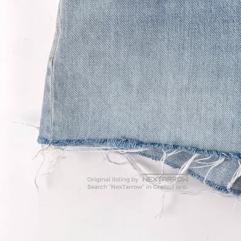 Gucci Gucci Light blue washed Doraemon embroidered cotton casual Size 25" / US 0 / IT 36 - 4 Thumbnail