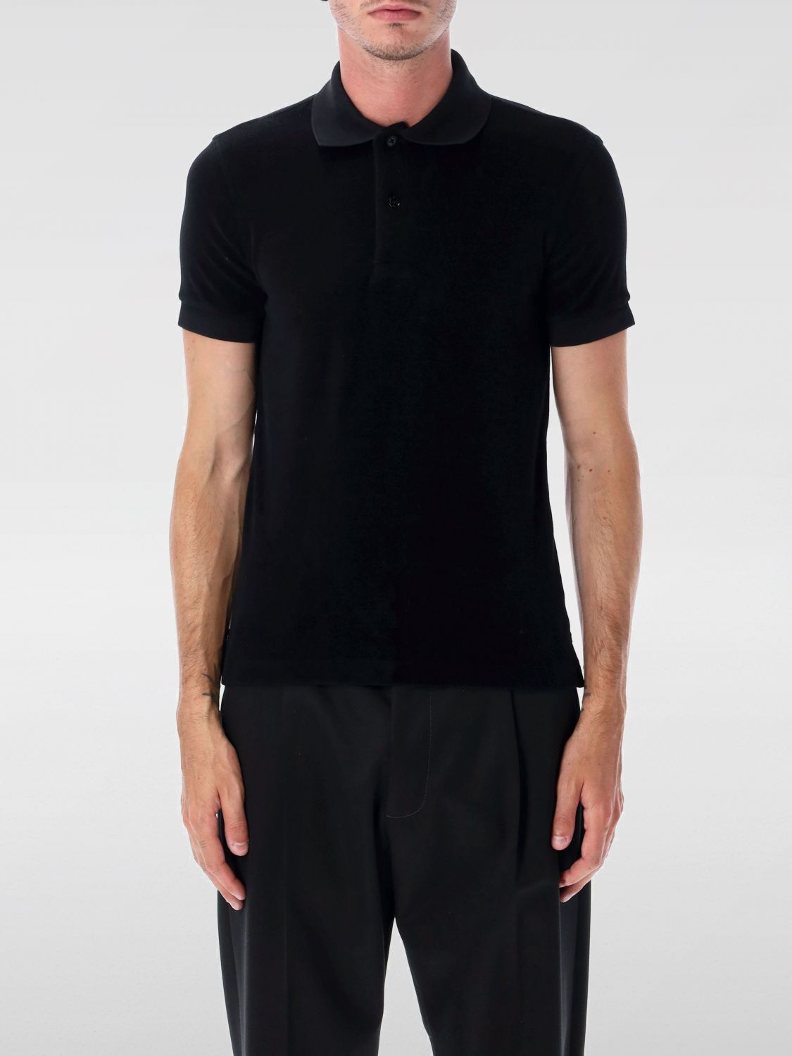 Tom Ford Tom Ford Polo Shirt Men Black Size US XL / EU 56 / 4 - 1 Thumbnail