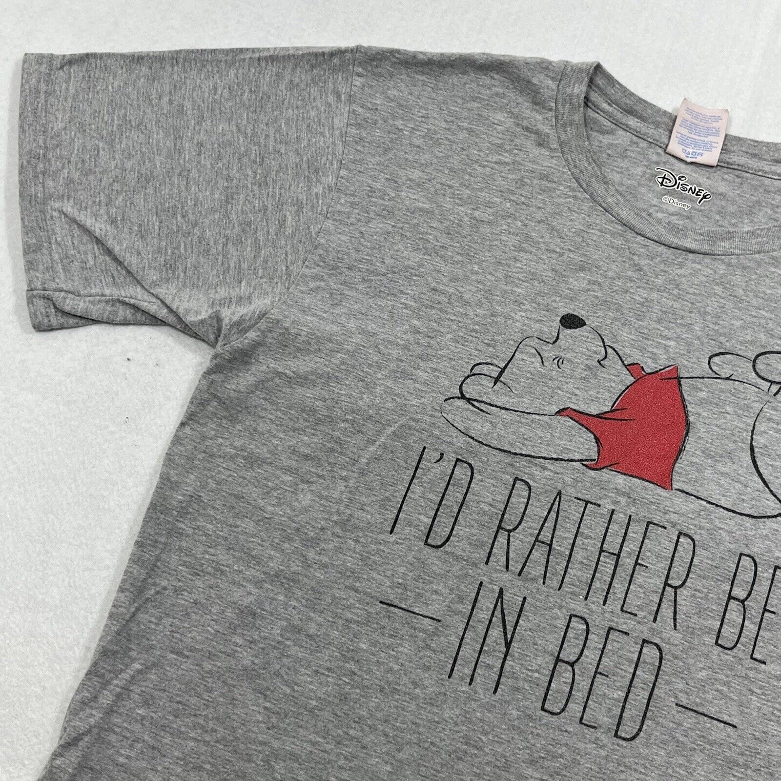Disney Disney Winnie The Pooh 'Rather Be In Bed' Graphic Tee Size US S / EU 44-46 / 1 - 6 Thumbnail