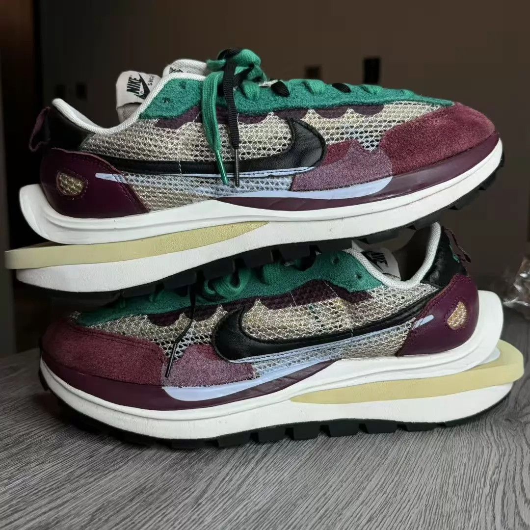 Nike Sacai x Nike VaporWaffle Burgundy 98 New Size 44 Size US 11 / EU 44 - 3 Thumbnail