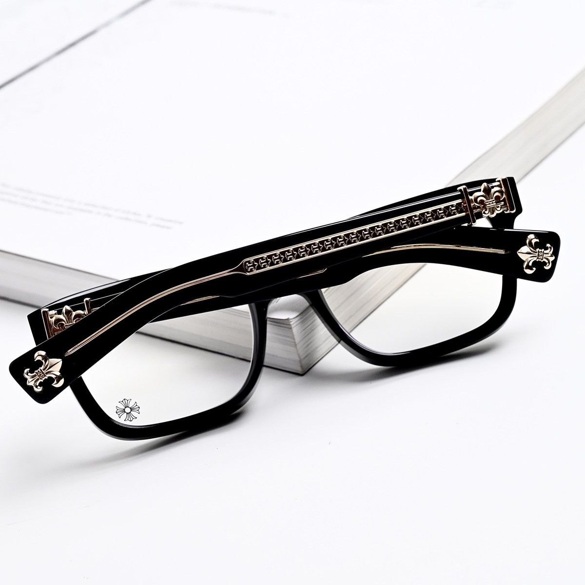 Chrome Hearts CHROME HEARTS SEE YOU IN TEA BLACK 18K GOLD PLATED GLASSES Size ONE SIZE - 14 Thumbnail