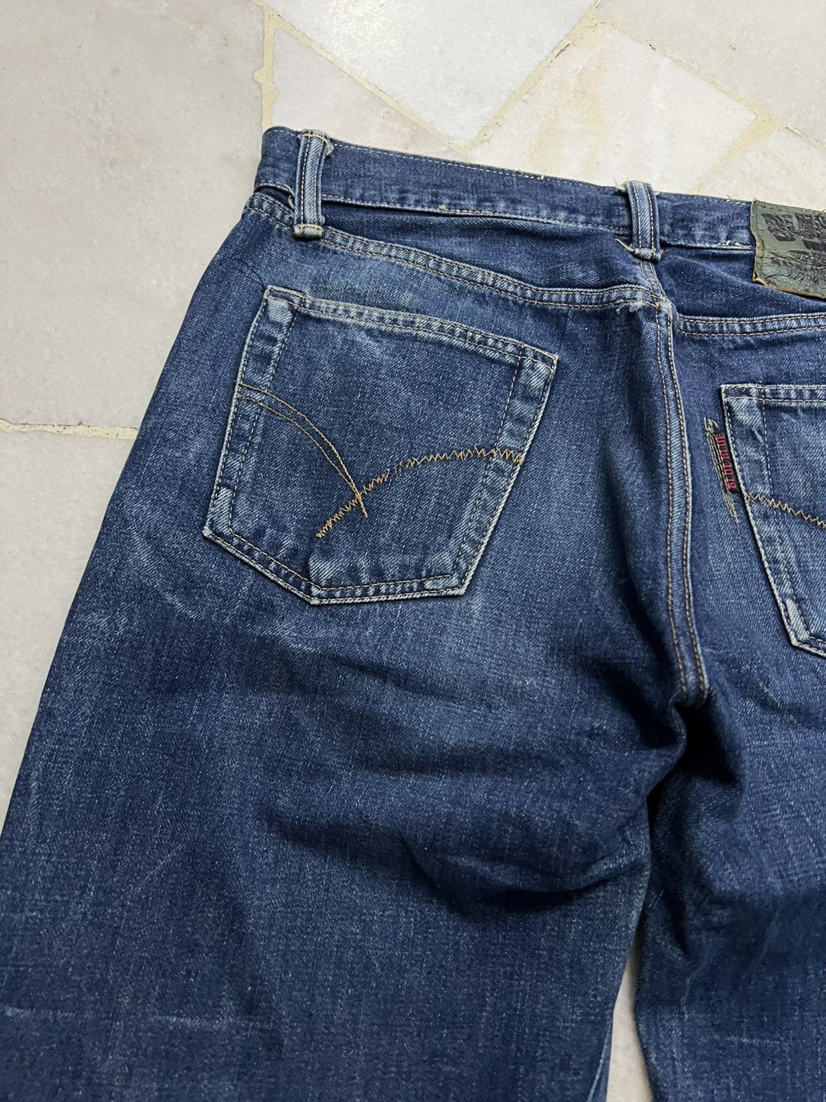Japanese Brand 80’s H.R Market Blue Blue Japan Selvedge Jean Size US 31 - 18 Thumbnail