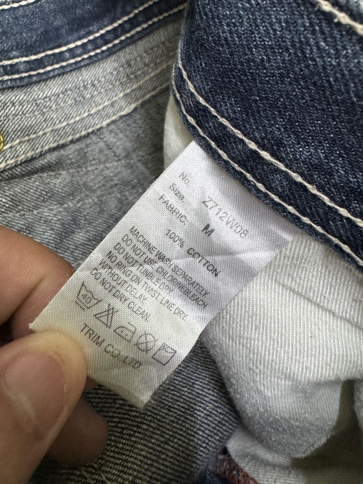semanticdesign 2000s Semantic Design Mud Wash Clawmark Zipper Pocket Jeans Size US 31 - 17 Thumbnail