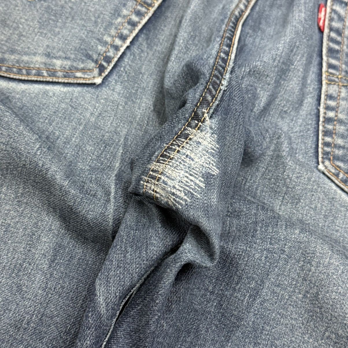 Levi's Levis 502 Big E Repro Stretch Warm Denim Chainstich Pants Size US 33 - 15 Thumbnail