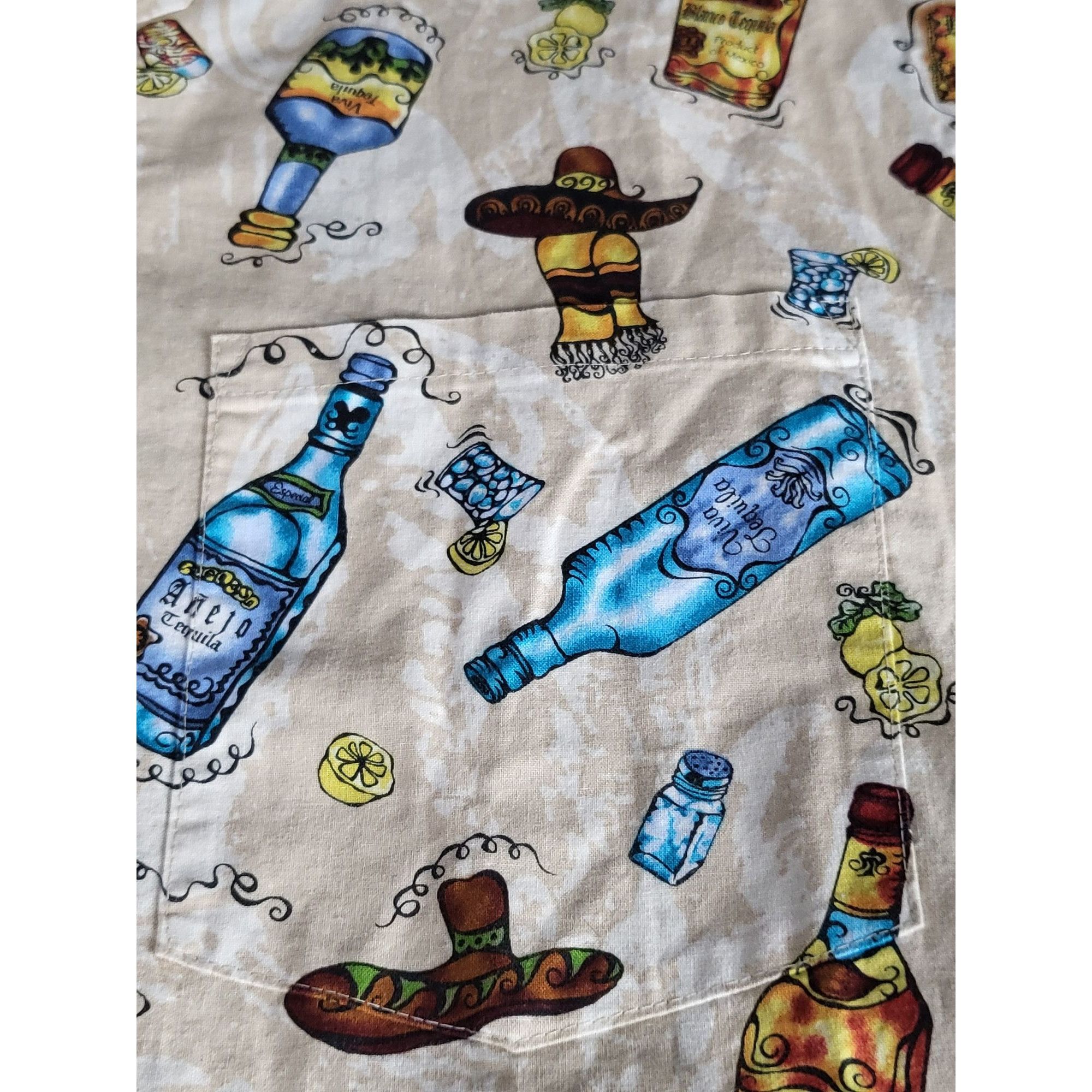 Island Shores Moon Dog Shirt Co. Handmade Men Sz XXL Tequila Bottles Casua Size US XXL / EU 58 / 5 - 7 Thumbnail