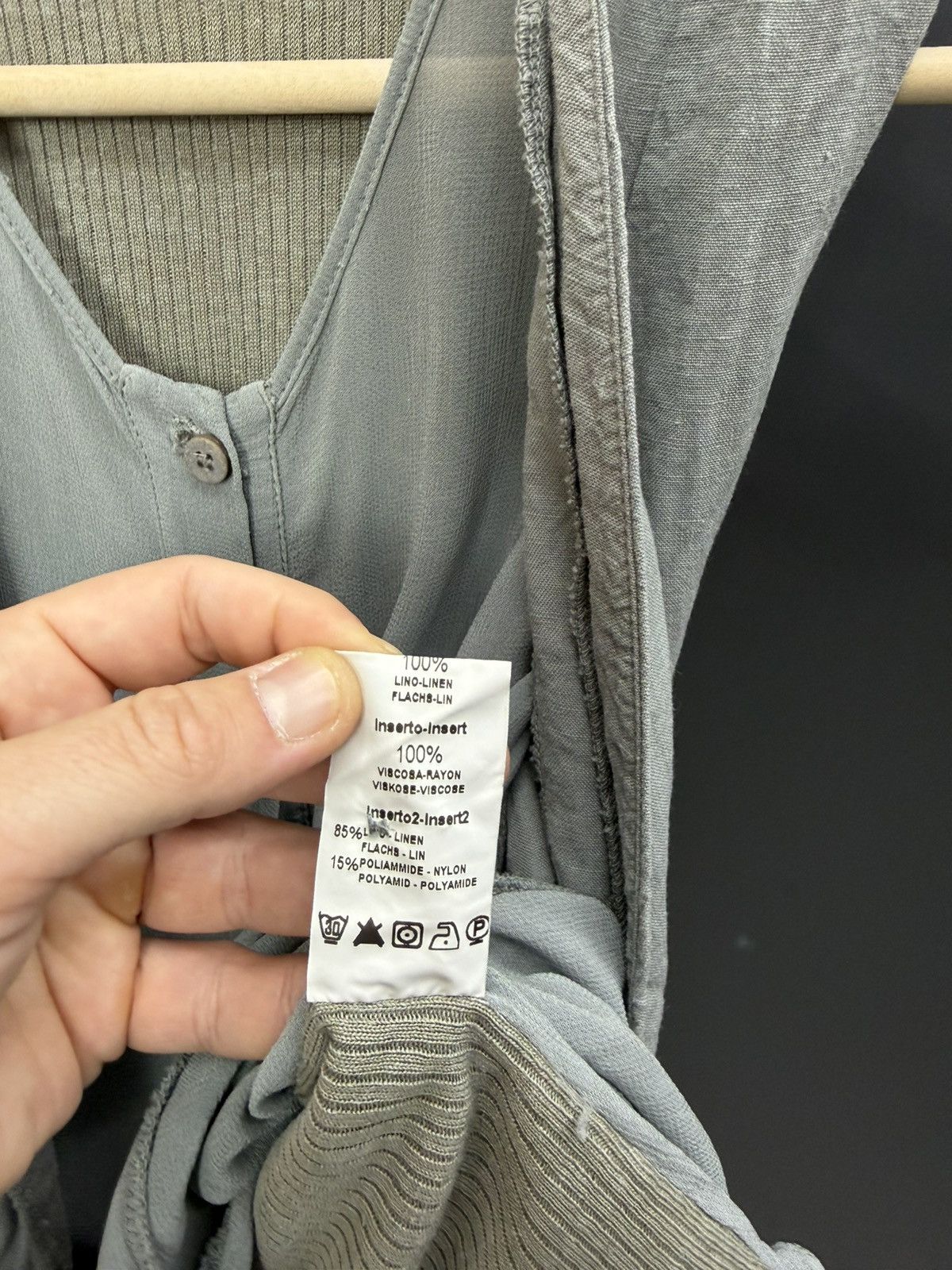 Transit Transit Par-Such Layered Linen Vest Size 3 Size L / US 10 / IT 46 - 8 Thumbnail
