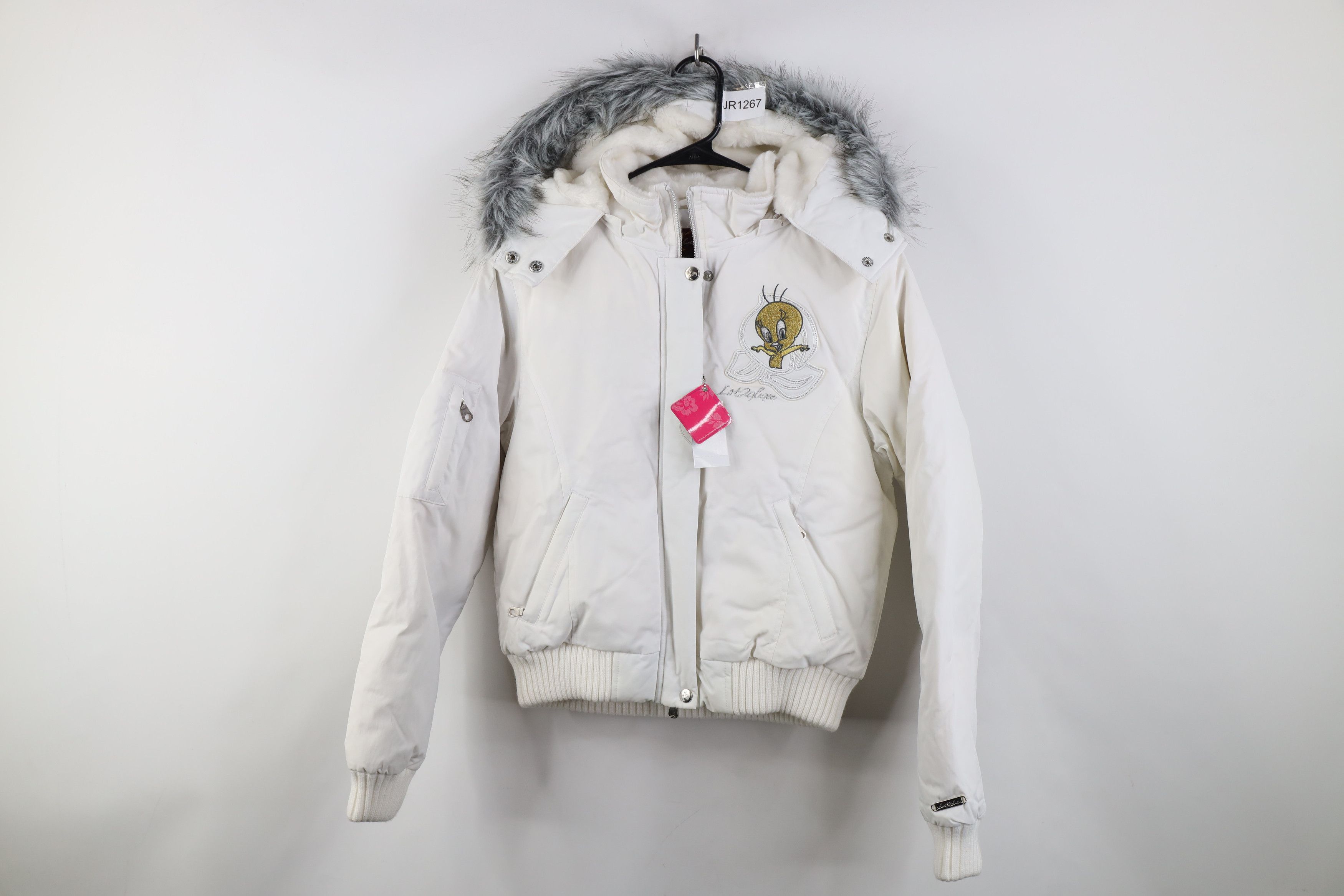 Vintage Deadstock Vintage 90s Y2K Tweety Bird Cropped Down Jacket Size M / US 6-8 / IT 42-44 - 1 Thumbnail