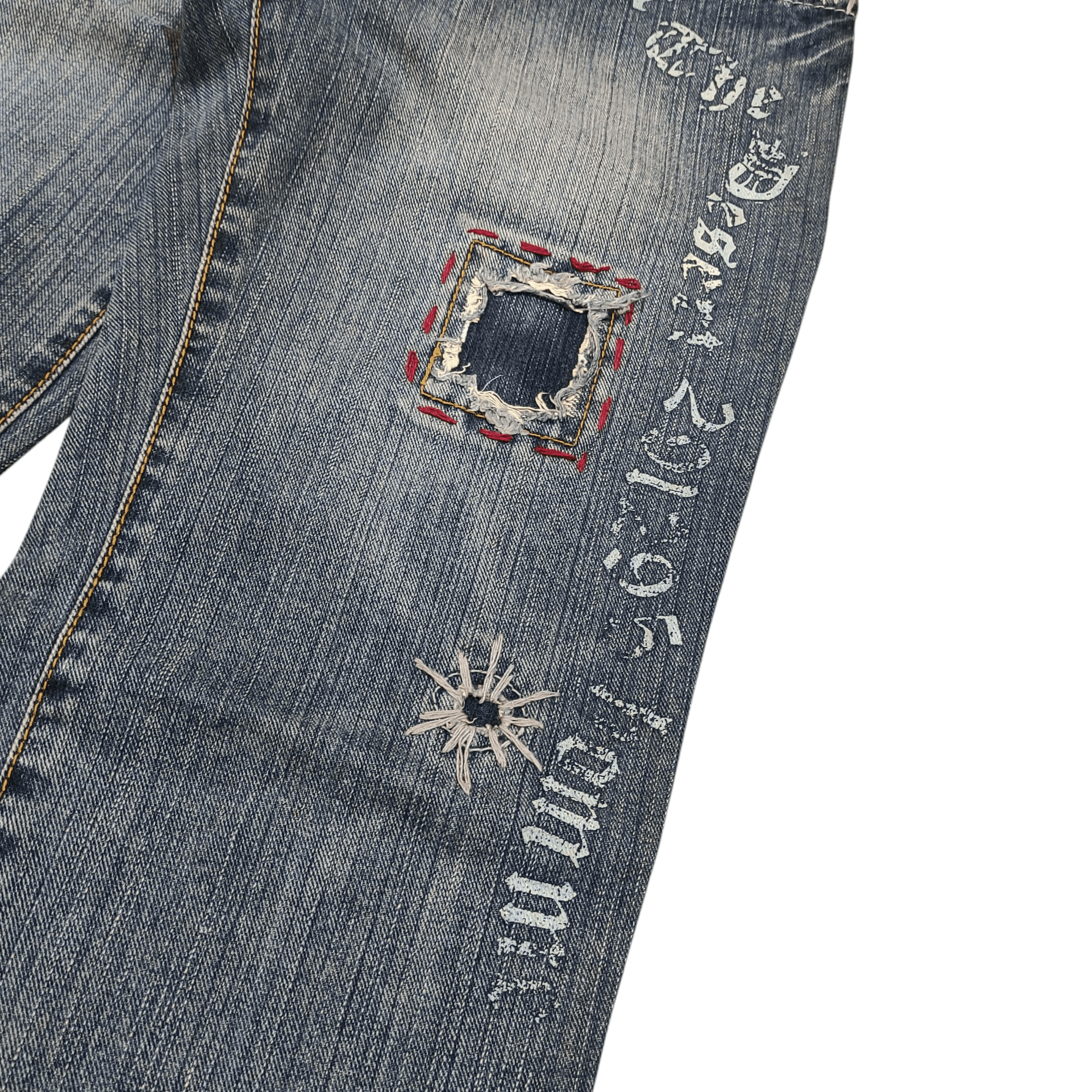 291295=Homme 291259 = Homme Distressed Denim — Y2K Japanese Punk Size US 30 / EU 46 - 14 Thumbnail