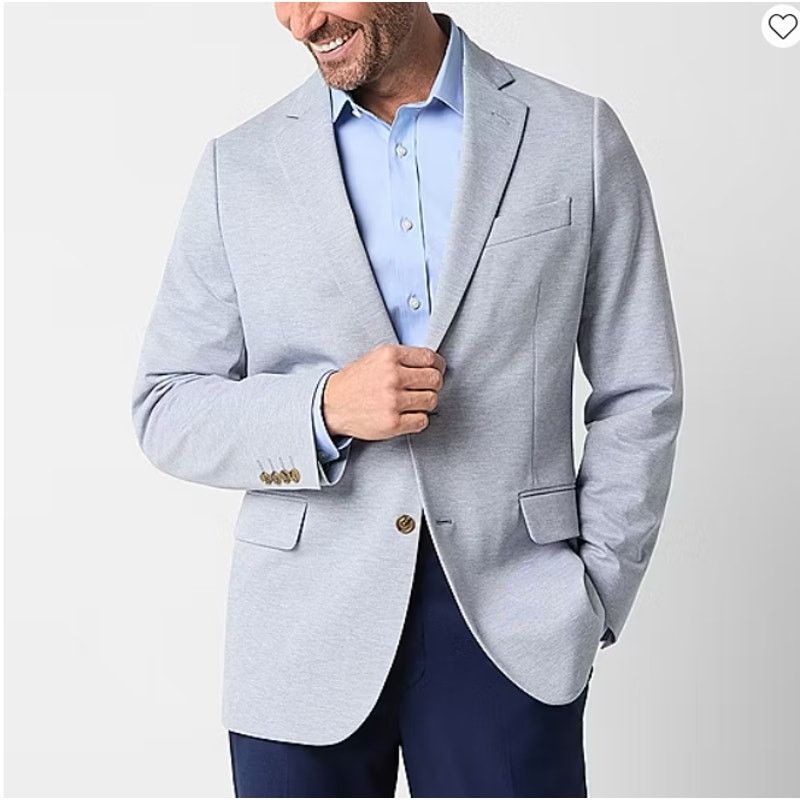 Other Stafford Mens Classic Fit Sport Coats Suit Light Blu Size 46L - 1 Thumbnail