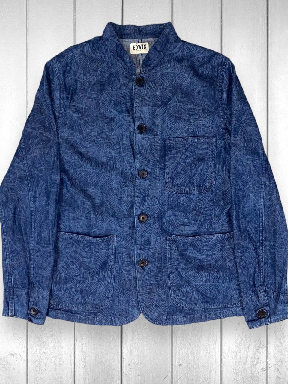 Edwin Mens Long Sleeve Edwin Hawaii OVERSHIRT Shirt Button Up Size US M / EU 48-50 / 2 - 1 Thumbnail