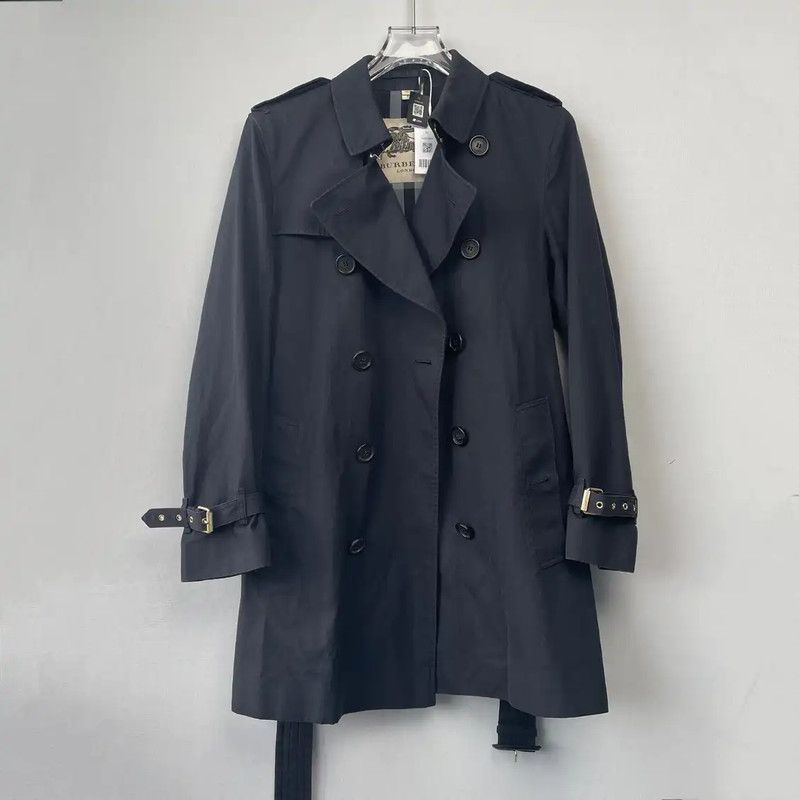 Burberry Burberry Men's Blue Trench Coat Size S Size US S / EU 44-46 / 1 - 1 Thumbnail