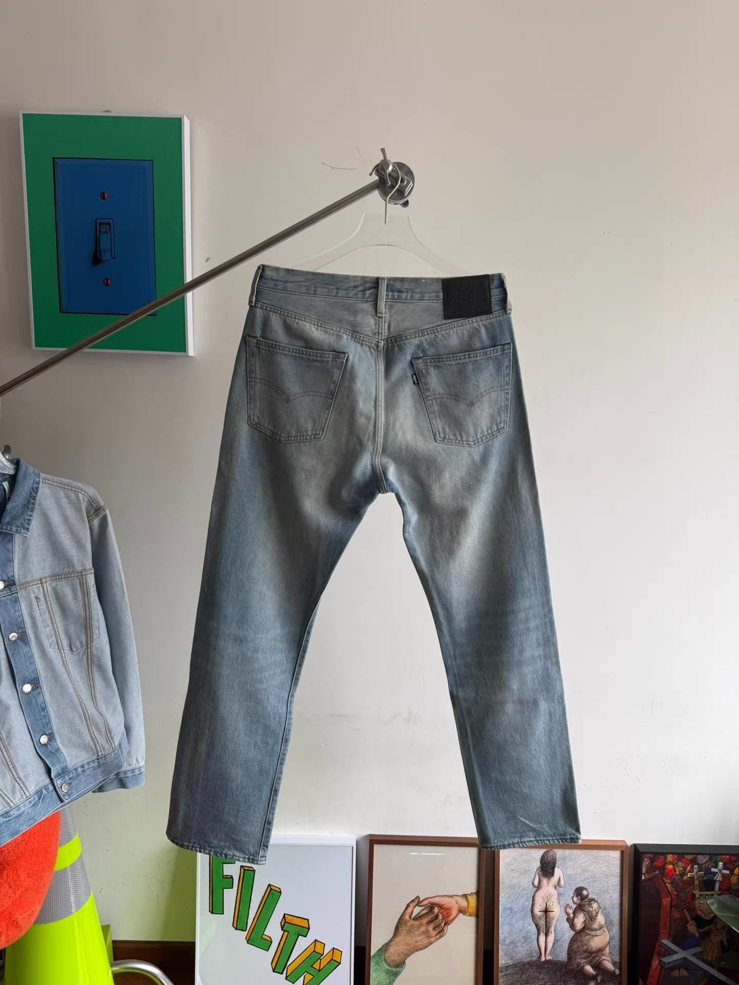 Levi's Levi's 501 Midnight Glow Jeans Q17 Size US 36 / EU 52 - 2 Thumbnail