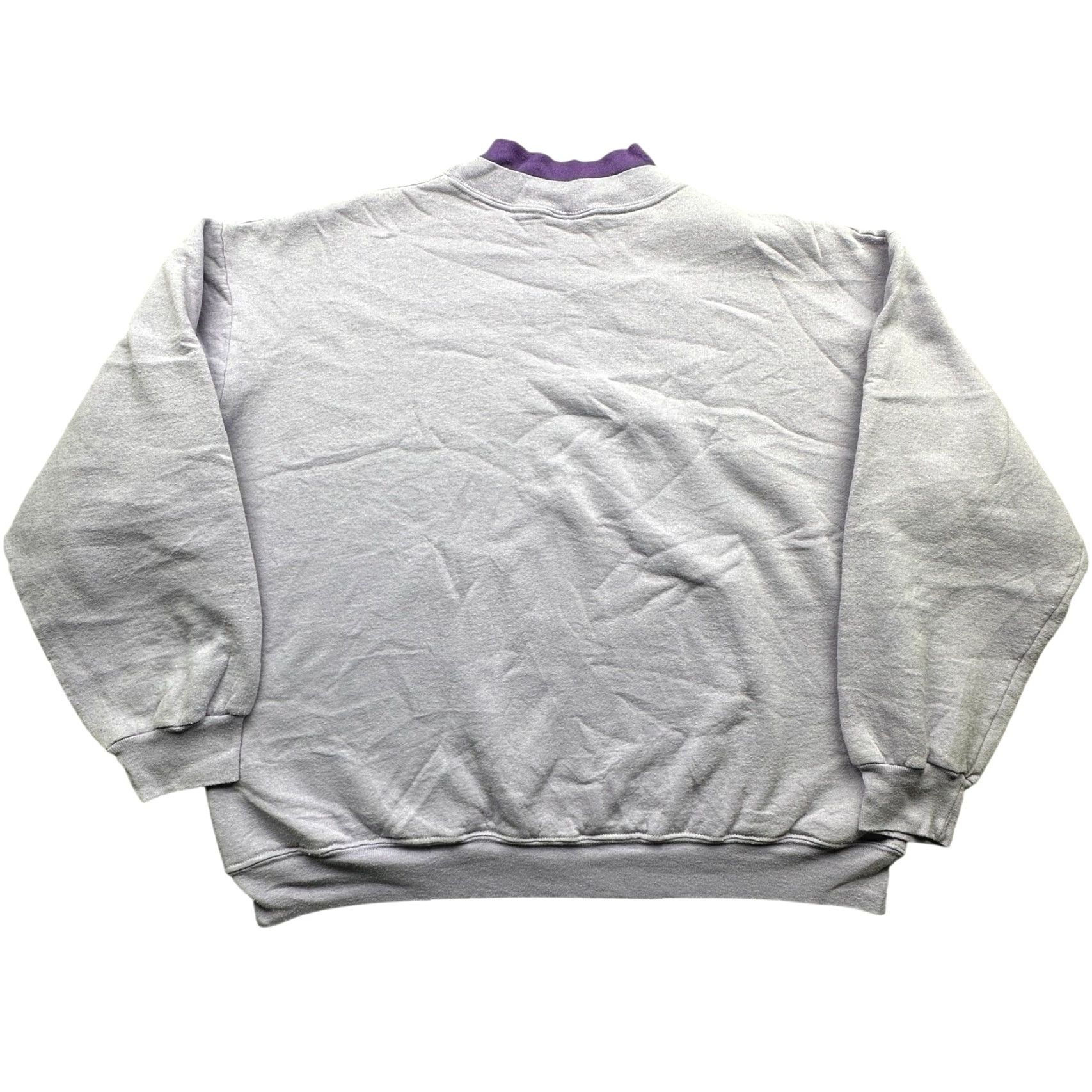 Vintage VINTAGE Ginni Girl Purple Butterfly Embroidered Sweatshirt Womens XXL Crewneck Pullover 90s Nature Graphic Print Mock Neck Size XXL / US 16-18 / IT 52-54 - 2 Thumbnail