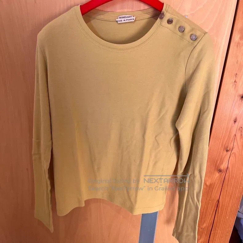 Hermes Hermes Cotton long-sleeve T-shirt Size XS / US 0-2 / IT 36-38 - 1 Thumbnail