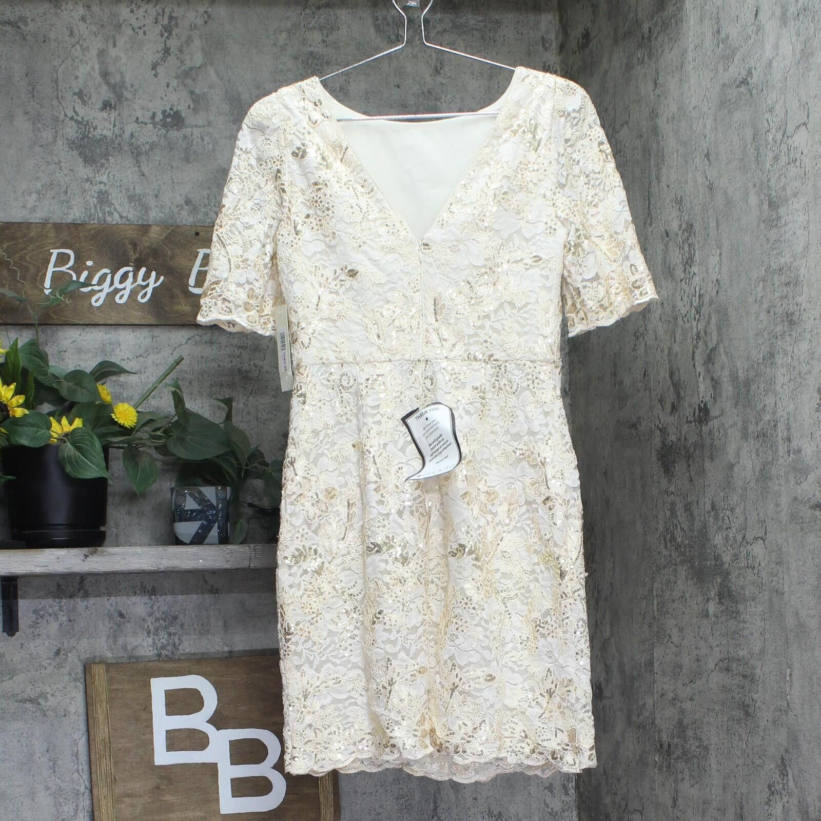 Other Eliza J Puff-shoulder Dress Ej4m3436 Ivory Off White 6 Size M / US 6-8 / IT 42-44 - 2 Thumbnail