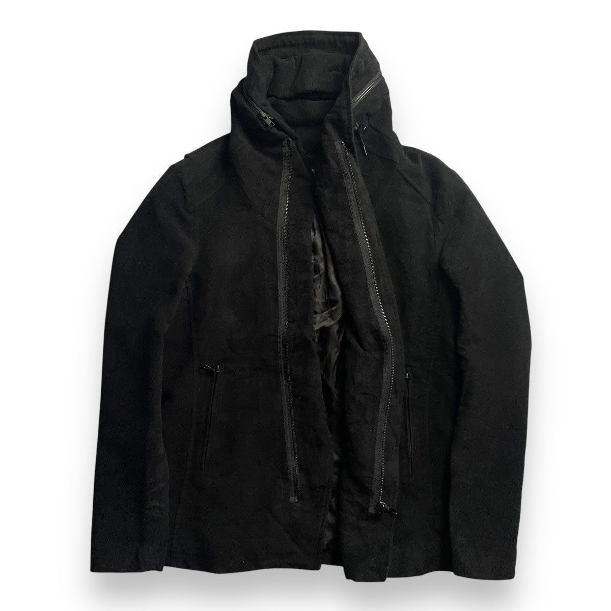 If Six Was Nine × Le Grande Bleu (L.G.B.) × Seditionaries 🇯🇵 CUSTOM CULTURE DRESSEDPUNK VELVET ASYMMETRICAL JACKET Size US L / EU 52-54 / 3 - 3 Thumbnail