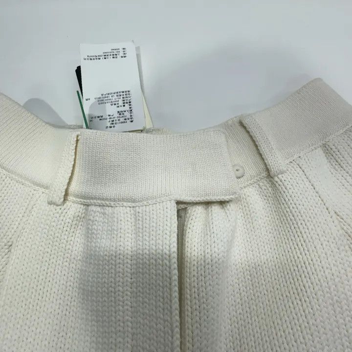 Fendi Fendi Women's Cotton Wide-Leg Trousers in White -2507 Size 37" - 8 Thumbnail
