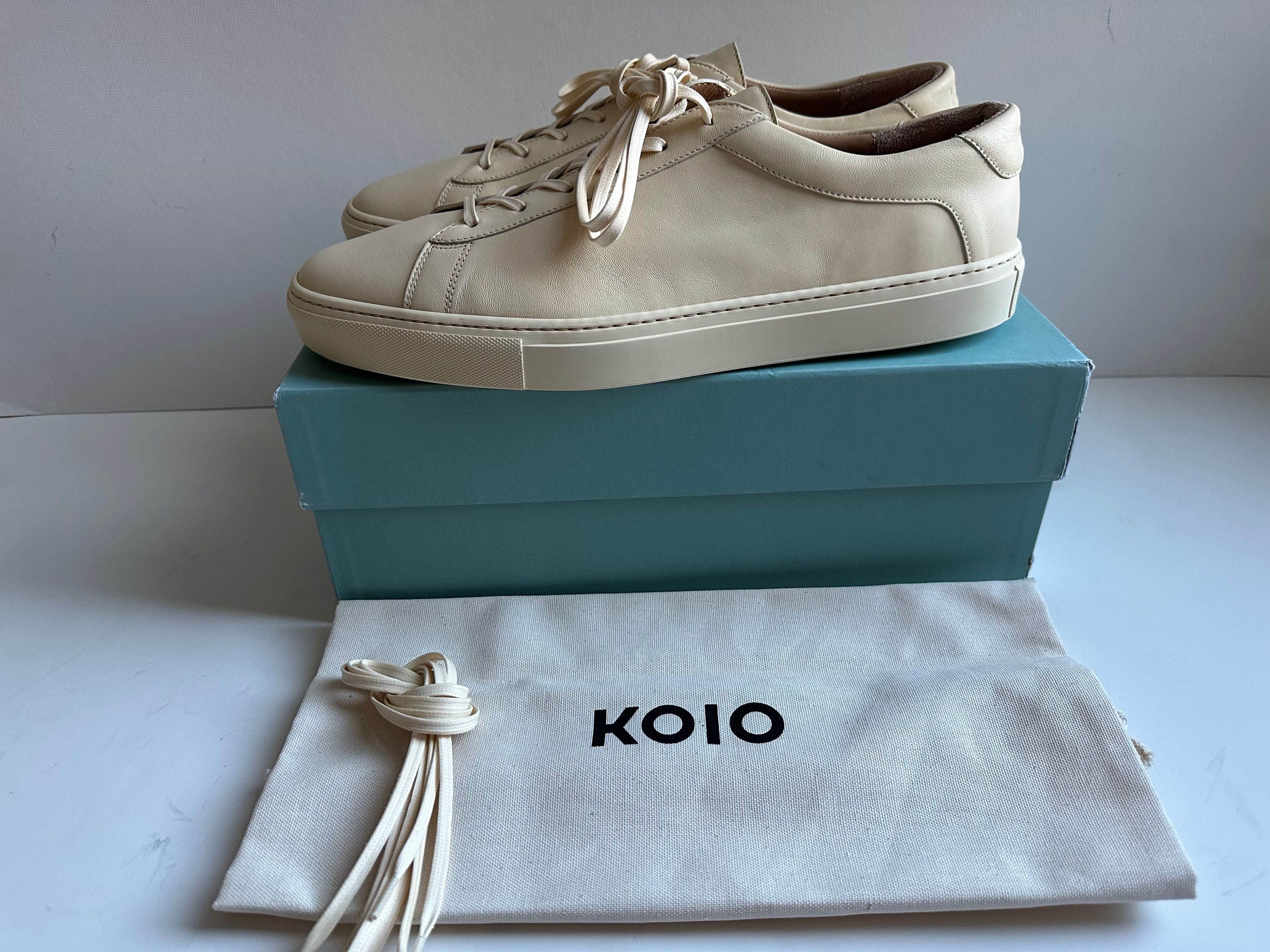 Koio Vintage Koio Capri Leather Sneakers - Vanilla - US14 (NIB) Size US 14 / EU 47 - 2 Thumbnail