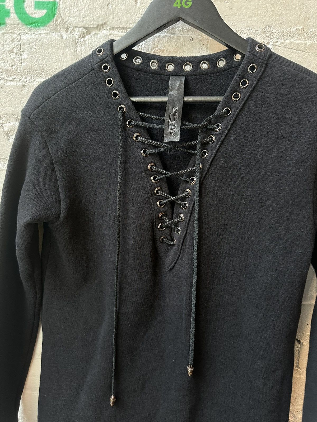 Chrome Hearts CHROME HEARTS HIPPIE TIE UP CROSS PATCH COCHELLA SHIRT Size US S / EU 44-46 / 1 - 1 Thumbnail