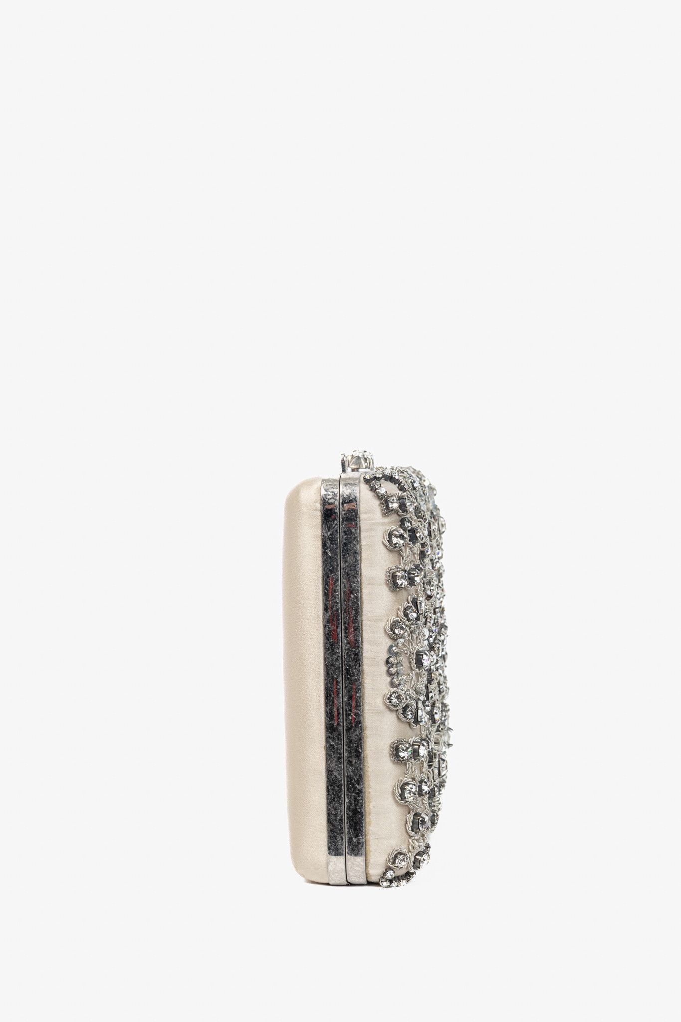 Alexander McQueen Alexander McQueen Crystal/Sequin-Embroidered Satin Clutch Size ONE SIZE - 3 Thumbnail