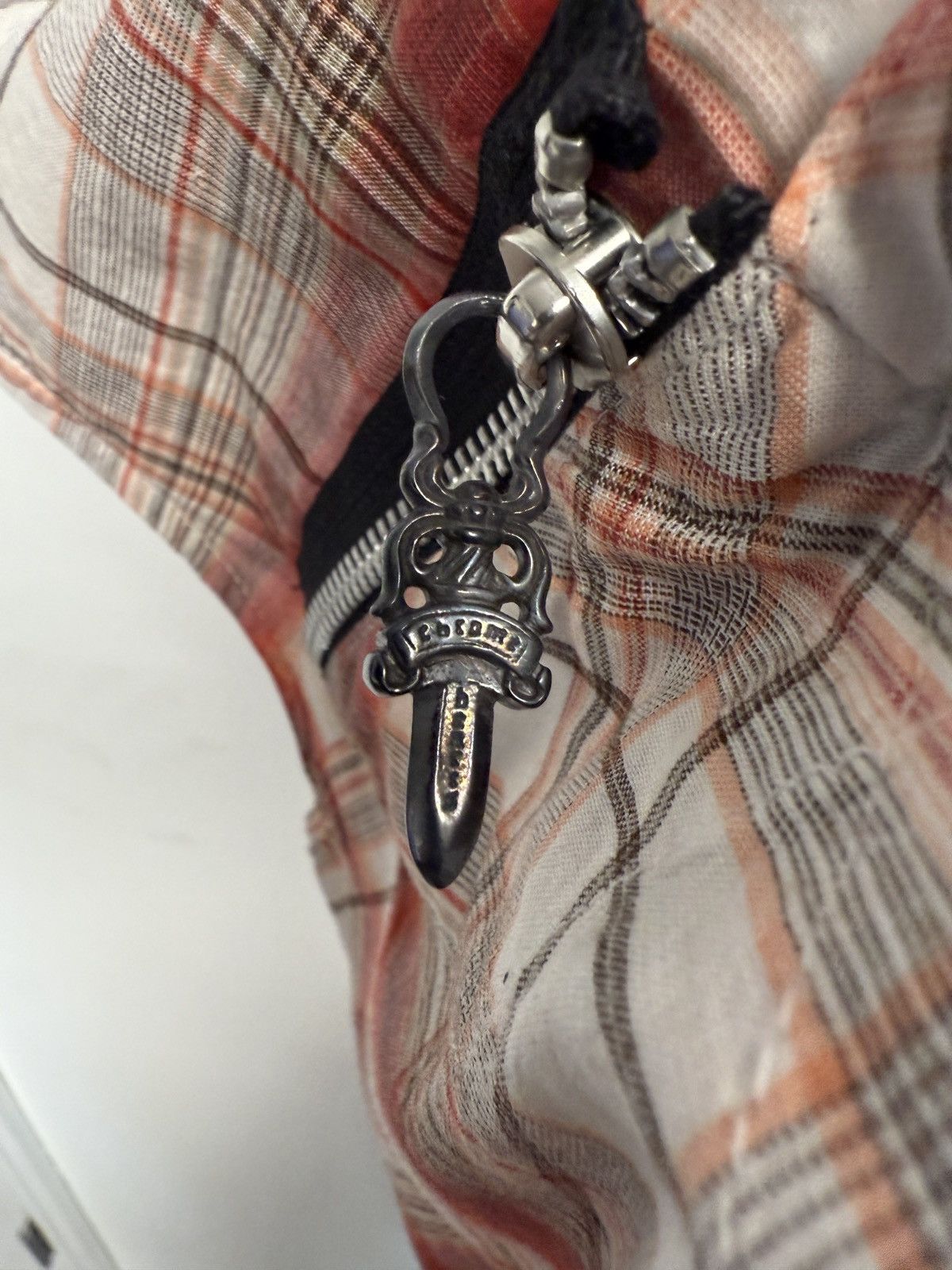 Chrome Hearts Chrome Hearts Leather Patch Sleeveless Flannel Shirt Size US L / EU 52-54 / 3 - 4 Thumbnail