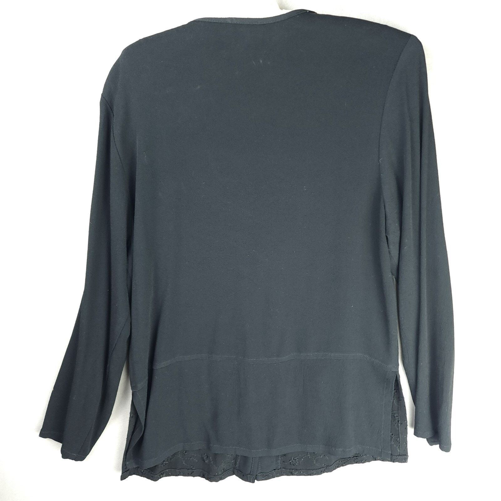 Other Harlow Rayon Black Buttoned Long Sleeve Sweater Medium Size M / US 6-8 / IT 42-44 - 7 Thumbnail