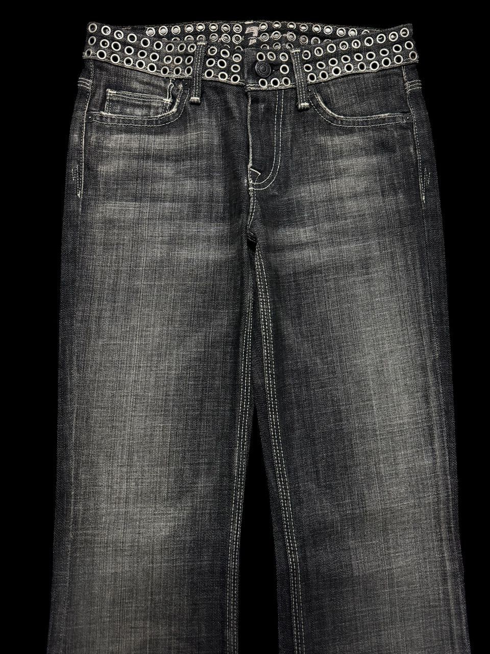 7 For All Mankind FLARED BELL BOTTOM 7 For All Mankind Sand Washed Insane Size US 26 / EU 42 - 3 Thumbnail