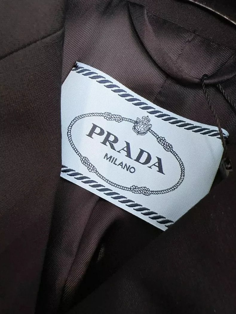 Prada Prada Black Long Belted Dress Coat-2506 Size S / US 4 / IT 40 - 5 Thumbnail